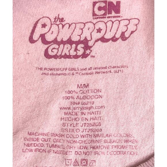 The Powerpuff Girls Pink Cropped T-Shirt Size M Cartoon Network 90s Y2K Style - Picture 6 of 8